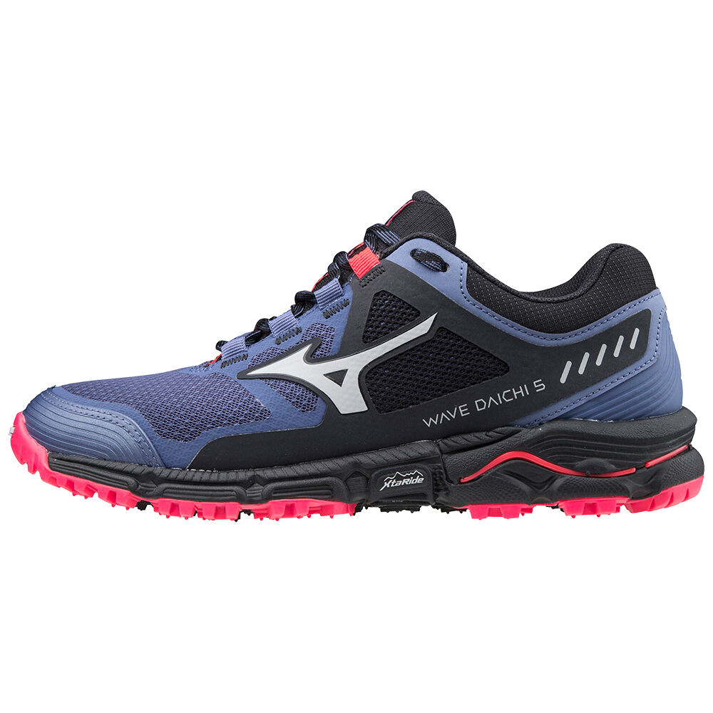 Mizuno Wave Daichi 5 - Bayan Trail Koşu Ayakkabısı - Mavi/Siyah Türkiye (VENQKM-984)